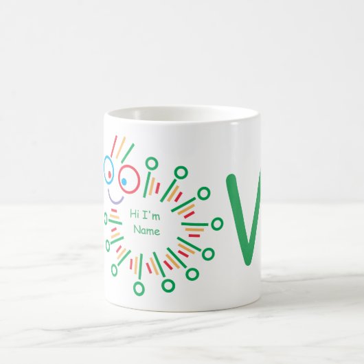 可愛いキャタピラLOVEコーヒーマグ コーヒーマグカップ (中央)