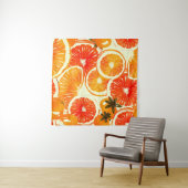 可愛いキャッカラフルツ:シームレスパターン タペストリー (インサイチュ(横))