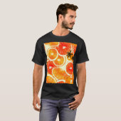 可愛いキャッカラフルツ:シームレスパターン Tシャツ (正面フル)