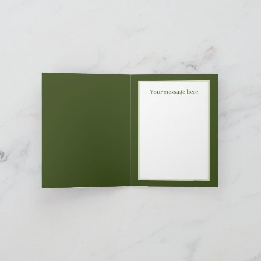 可愛いキャットコーヒーショップ任意の目的を追加メッセージ カード (内部)