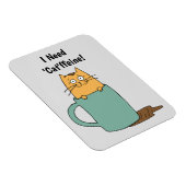 可愛いキャットコーヒーマグネット マグネット (右側)