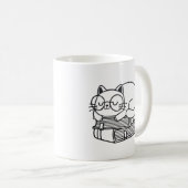 可愛いキャットマグカップ – 猫好きに最適! コーヒーマグカップ (正面右)