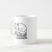 可愛いキャットマグカップ – 猫好きに最適! コーヒーマグカップ (正面左)