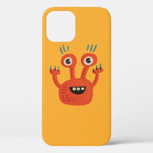 可愛いキャラクターおもしろいオレンジの漫画 Case-Mate iPhoneケース (裏面)