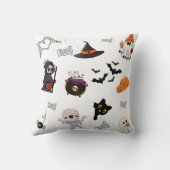 可愛いキャラクターのハロウィーン枕 クッション (裏面)