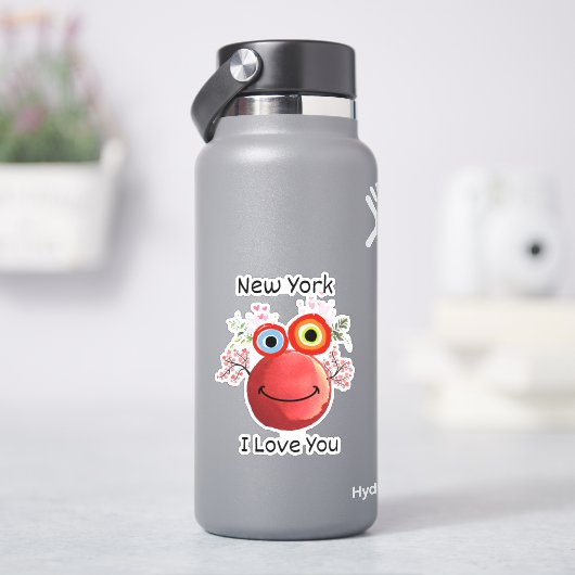 可愛いキャラクター愛するニューヨーク シール (HydroFlask)