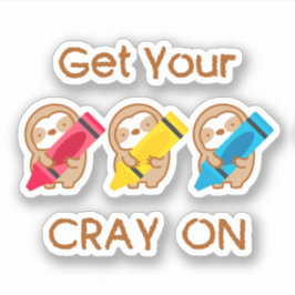 可愛いキャリーをナマケモノに シール