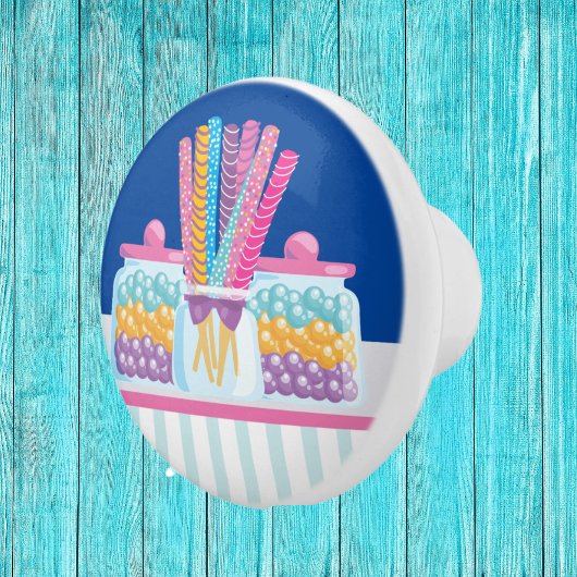 可愛いキャンディラバーキッチンショップのデカールのセラミックノブ セラミックノブ