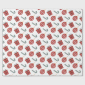 可愛いキャンディーケージギフトボックスクリスマスラッピング紙 ラッピングペーパー (フラット)