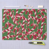 可愛いキャンディーケーンデコレーションクリスマス 薄葉紙 (クラフト)