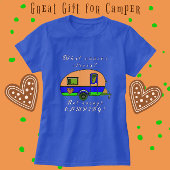 可愛いキャンパー何が原因ストレスTシャツ Tシャツ