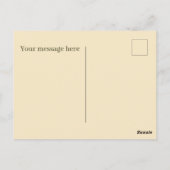 可愛いキャンプ好きの人がメッセージを追加 ポストカード (裏面)