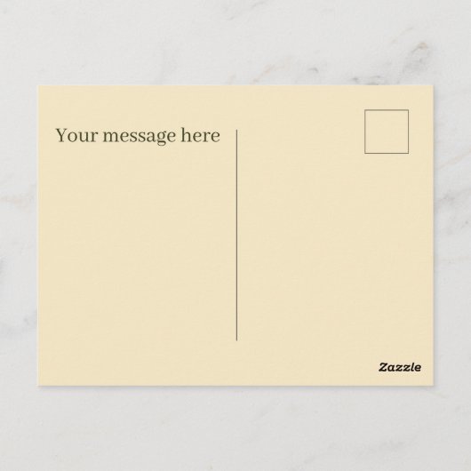 可愛いキャンプ好きの人がメッセージを追加 ポストカード (裏面)