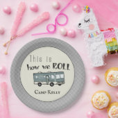 可愛いキャンプRV「これが私たち転がの道だパーソナライズされた」 ペーパープレート (パーティー)