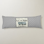 可愛いキャンプRV「これが私たち転がの道だパーソナライズされた」 ボディピロー (裏面)