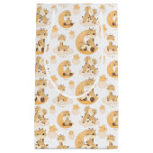 可愛いキリンのタイル模様パーティーユニセックス スモールペーパーバッグ (正面)