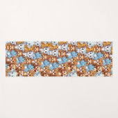 可愛いキリンのヒッポ野生のジャングルサファリパターン ヨガマット (正面(横))