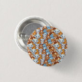 可愛いキリンのヒッポ野生のジャングルサファリパターン 缶バッジ (正面&裏面)