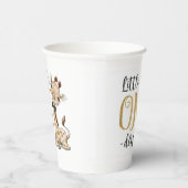 可愛いキリン小さなミスター・ワンダーフル1歳の誕生日 紙コップ (右)