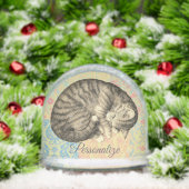 可愛いキルトの上で寝ている猫 (クリスマス)