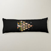 可愛いギニアハムスター豚クリスマスツリーのペット好き ボディピロー (裏面)