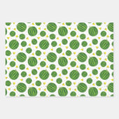 可愛いギフトラップ |スイカ包装紙シート ラッピングペーパーシート (正面3)