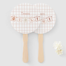 可愛いギンガムノート赤ちゃんシャワー性別リビール