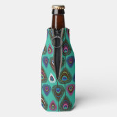 可愛いクジャクの羽模様 ボトルクーラー (ボトル裏面)