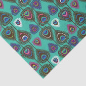 可愛いクジャクの羽模様 薄葉紙 (詳細)