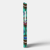 可愛いクジャクの羽模様 Case-Mate iPhoneケース (裏面 / 左)