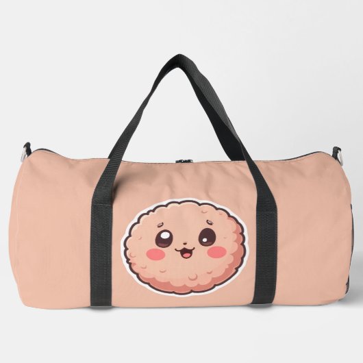 可愛いクッキーのバッグ ダッフルバッグ (正面)