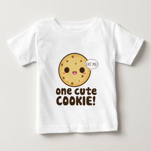 可愛いクッキー1枚！ ベビーTシャツ (正面)