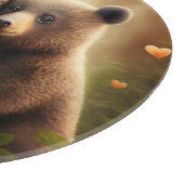 可愛いクマが恋に悩む カッティングボード (角)