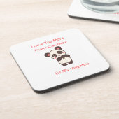 可愛いクマに我慢できないほど愛してる コースター (左側)