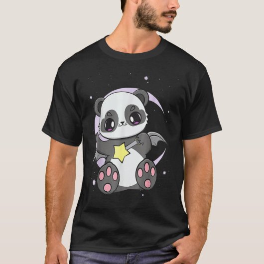 可愛いクマのパンダベビーおもちゃガラガラ Tシャツ (正面)