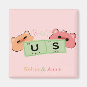 可愛いクマのラブマグネット マグネット (正面)