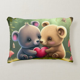 可愛いクマの漫画 アクセントクッション