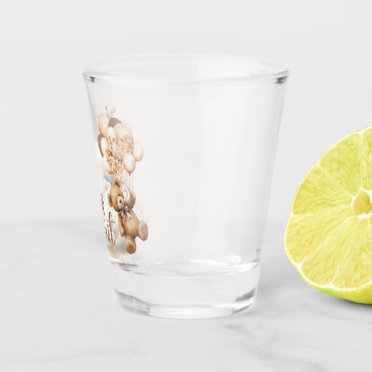 可愛いクマの赤ちゃんシャワー飲んで待つことができる ショットグラス (右)