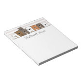 可愛いクマパーソナライズされた ノートパッド (アングル)