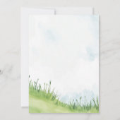 可愛いクマ性別パーティー少年または女の子シンボルや象徴 招待状 (裏面)