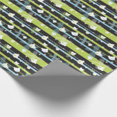 可愛いクマ柄 ラッピングペーパー (角)