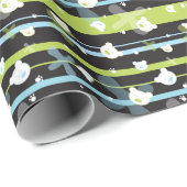 可愛いクマ柄 ラッピングペーパー (ロールコーナー)