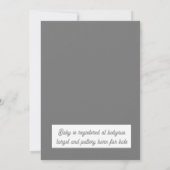 可愛いクマ私たちは心底待ち男の子の赤ちゃんシャワー 招待状 (裏面)