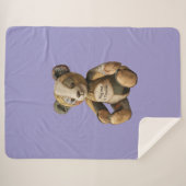 可愛いクマ シェルパブランケット (正面(横))