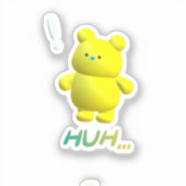 可愛いクマ シール (正面)