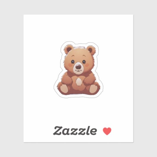 可愛いクマ シール (シート)