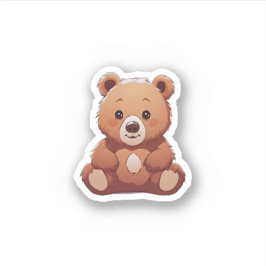 可愛いクマ シール (正面)