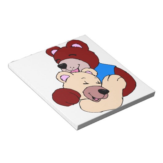 可愛いクマ ノートパッド (アングル)