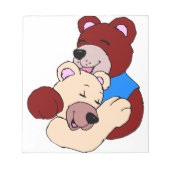 可愛いクマ ノートパッド (正面)