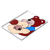 可愛いクマ ノートブック (左側)